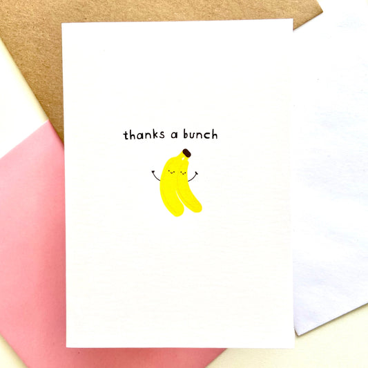 Thanks A Bunch Thank You Card