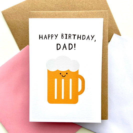 Dad Beer Birthday Card
