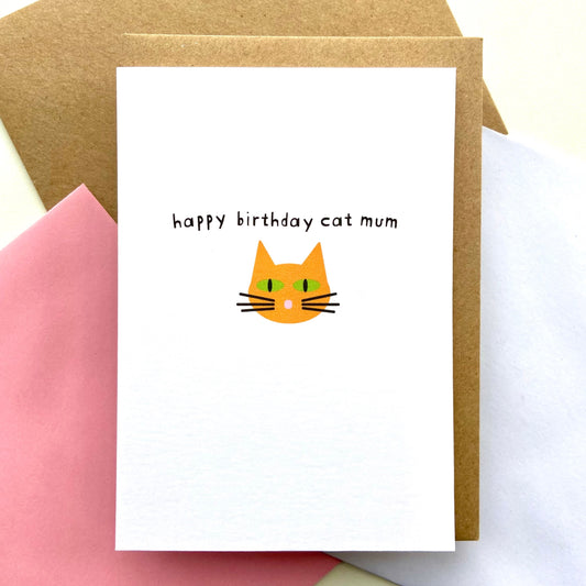 Happy Birthday Cat Mum Card