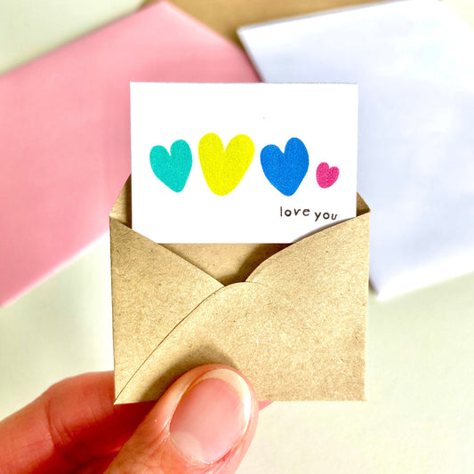 Tiny Love You Hearts Card
