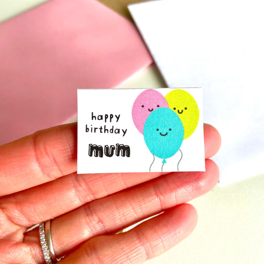 Tiny Mum Birthday Card