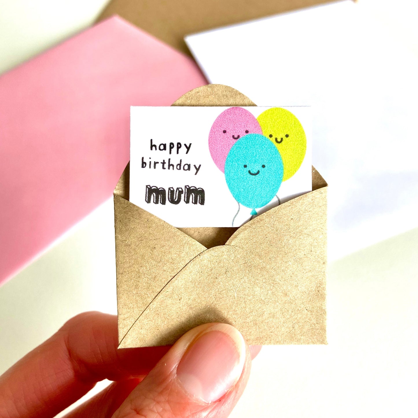 Tiny Mum Birthday Card