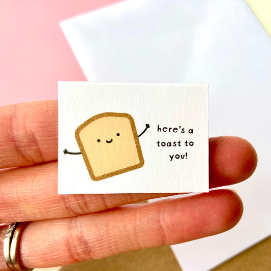 Tiny Here's A Toast To You Card