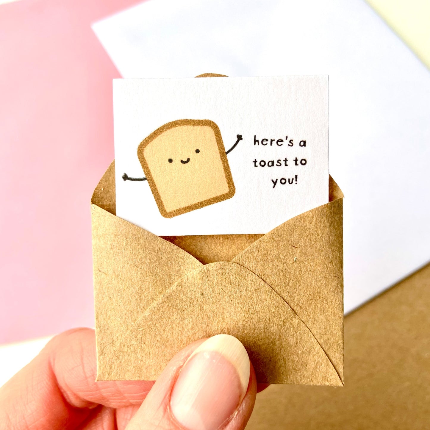 Tiny Here's A Toast To You Card