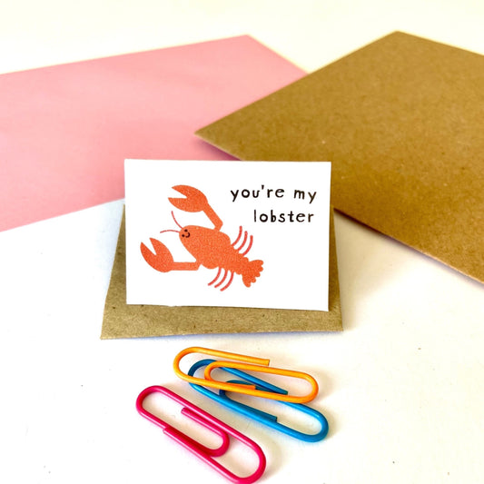 Tiny You're My Lobster Card
