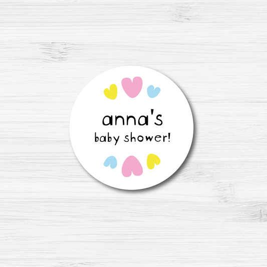 40mm Personalised Baby Showers