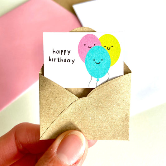 Tiny Balloons Birthday Card